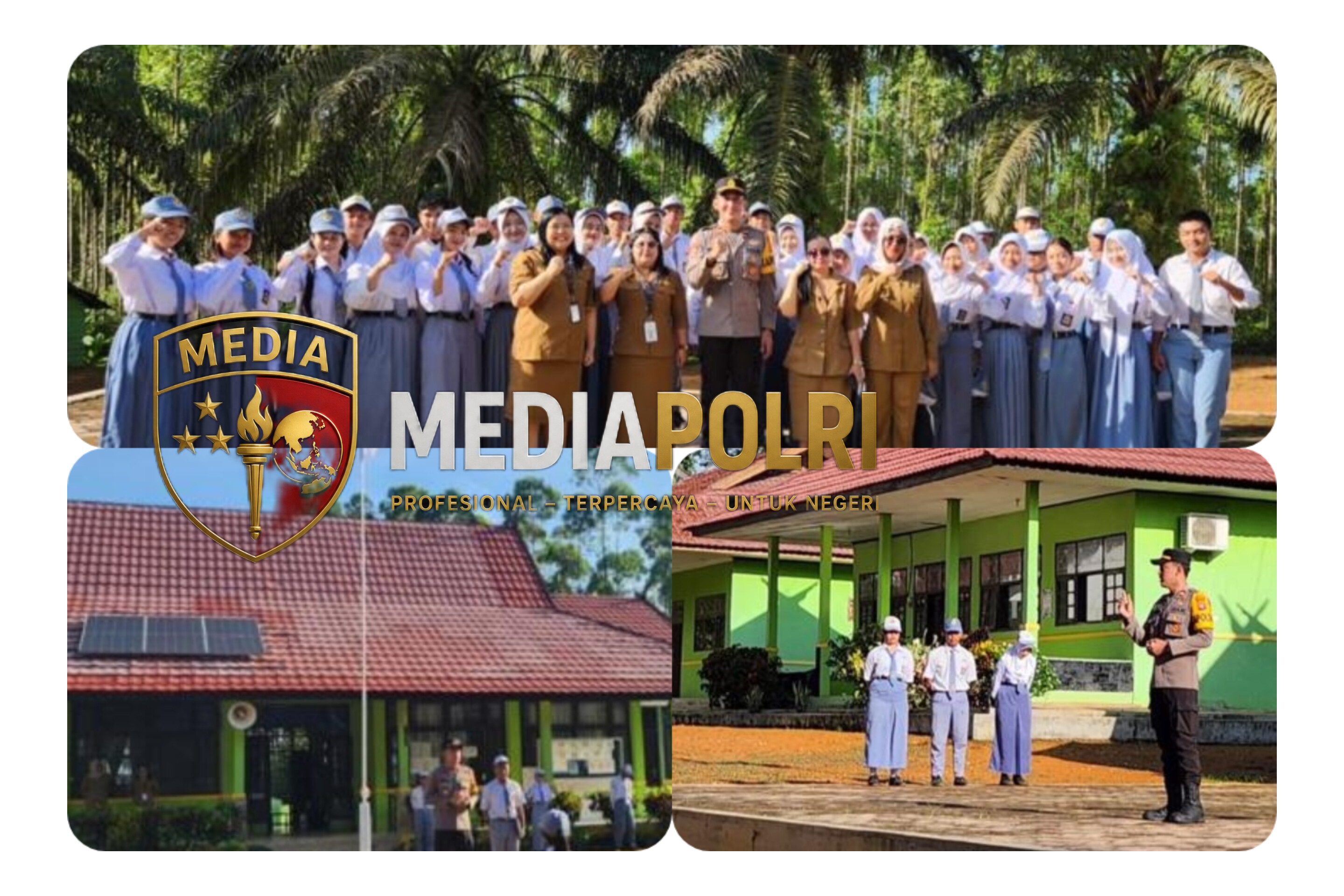 Kapolsek Arut Utara Pimpin Apel Bersama Siswa SMA Negeri 1 Arut Utara